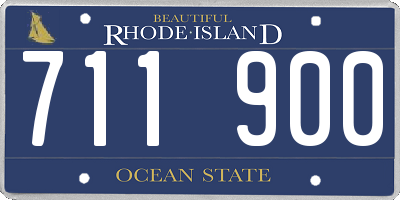 RI license plate 711900