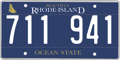 RI license plate 711941
