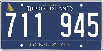 RI license plate 711945