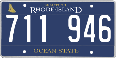 RI license plate 711946