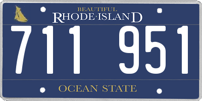 RI license plate 711951