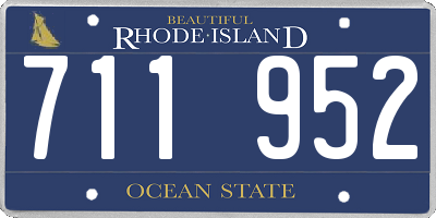 RI license plate 711952