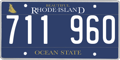 RI license plate 711960