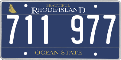 RI license plate 711977