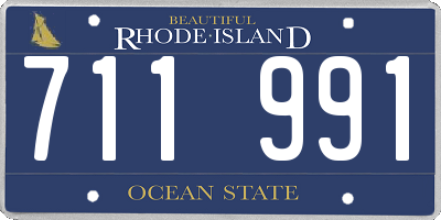 RI license plate 711991