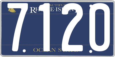 RI license plate 7120