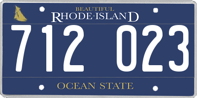 RI license plate 712023