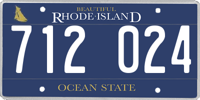 RI license plate 712024