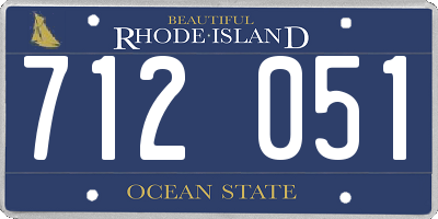 RI license plate 712051