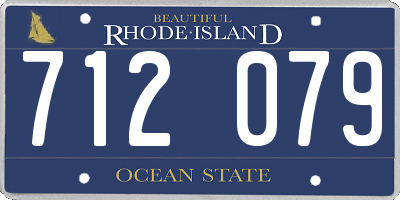 RI license plate 712079