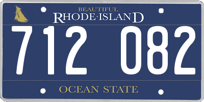 RI license plate 712082