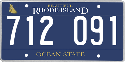 RI license plate 712091