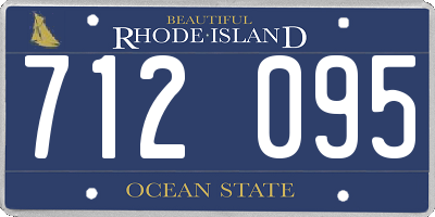 RI license plate 712095