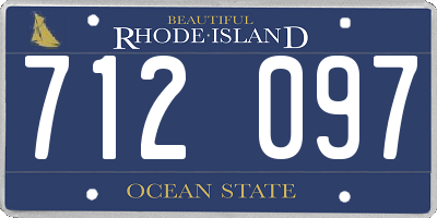 RI license plate 712097