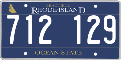 RI license plate 712129