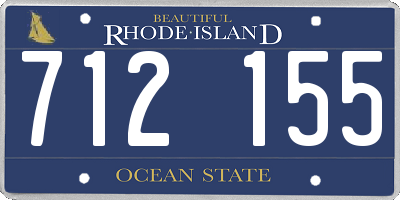 RI license plate 712155