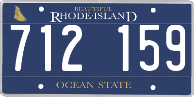 RI license plate 712159