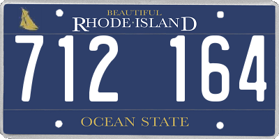 RI license plate 712164