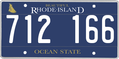 RI license plate 712166