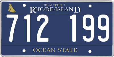 RI license plate 712199