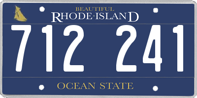 RI license plate 712241