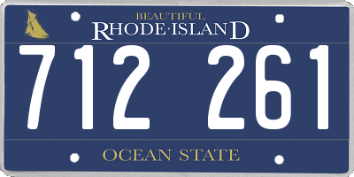 RI license plate 712261