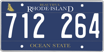 RI license plate 712264