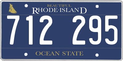 RI license plate 712295