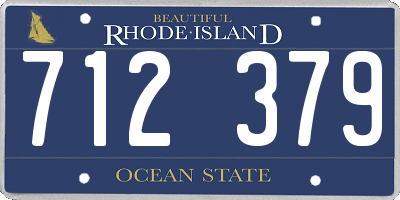 RI license plate 712379