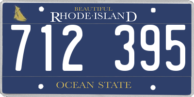 RI license plate 712395
