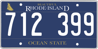 RI license plate 712399