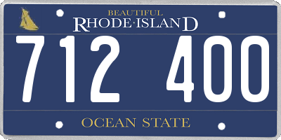 RI license plate 712400