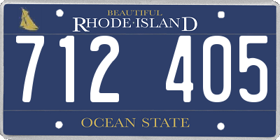 RI license plate 712405