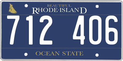 RI license plate 712406