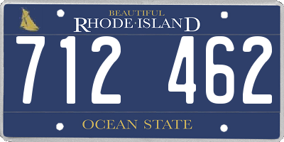 RI license plate 712462