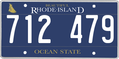 RI license plate 712479