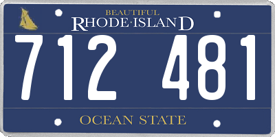 RI license plate 712481