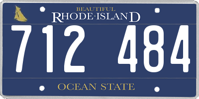 RI license plate 712484