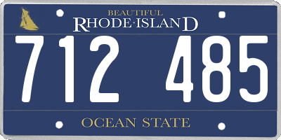 RI license plate 712485