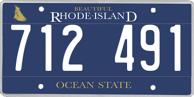 RI license plate 712491