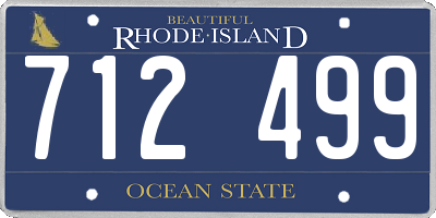 RI license plate 712499
