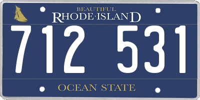 RI license plate 712531