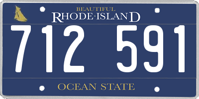 RI license plate 712591