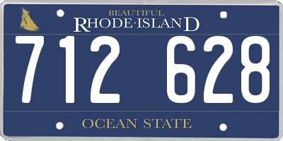 RI license plate 712628