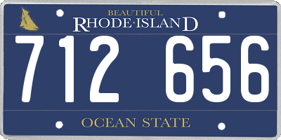 RI license plate 712656