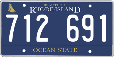 RI license plate 712691