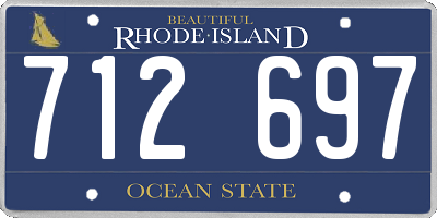 RI license plate 712697