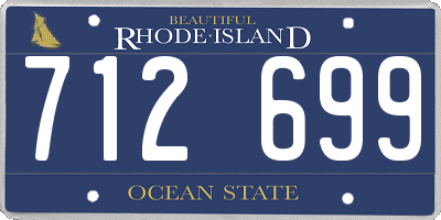 RI license plate 712699