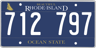 RI license plate 712797