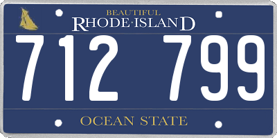 RI license plate 712799